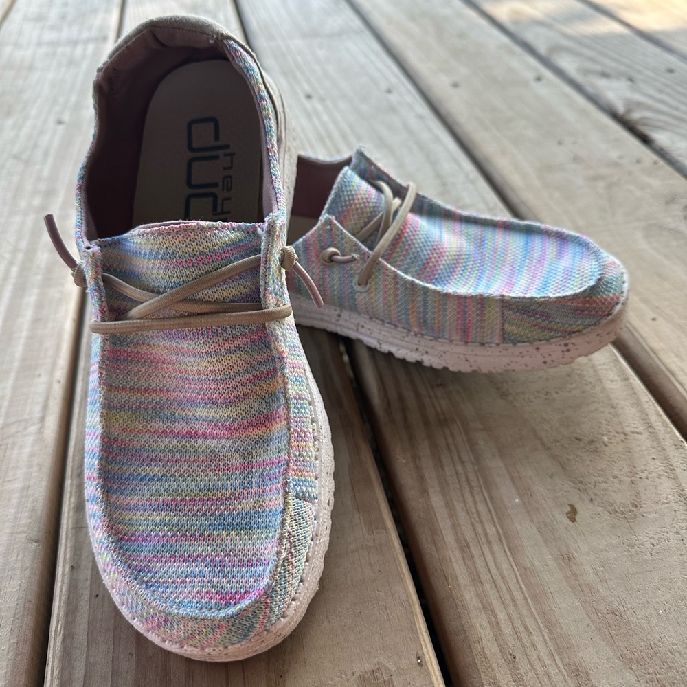 Women's colorful Hey Dudes
